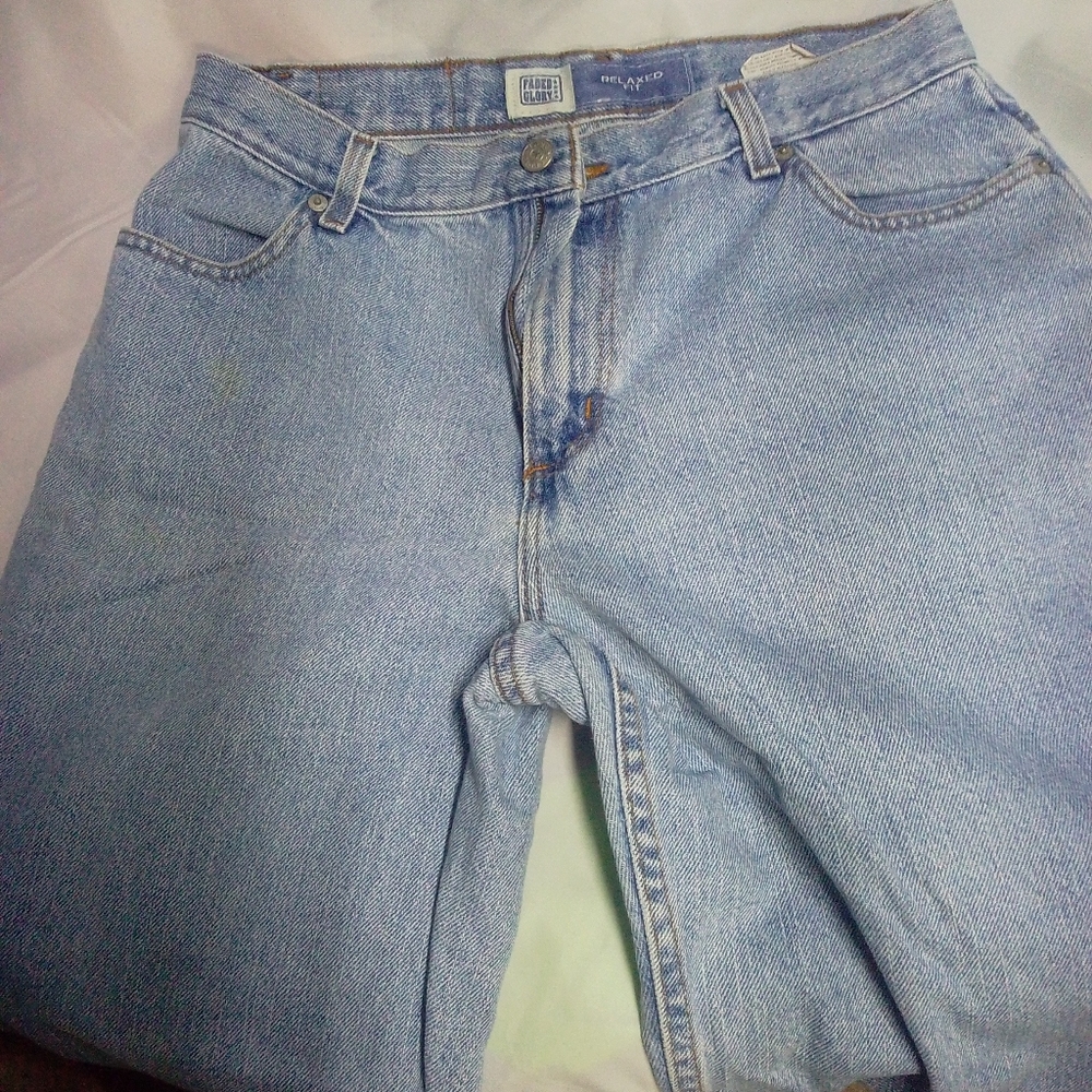 Faded Glory Relaxed Fit Light Blue Jeans